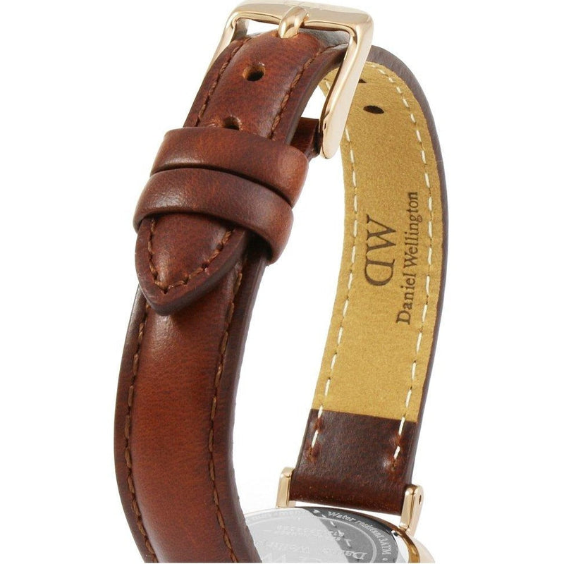 Daniel Wellington Classic Petite St Mawes White Dial Brown Leather Strap Watch For Women - DW00100231 Buy Now By Daniel Wellington