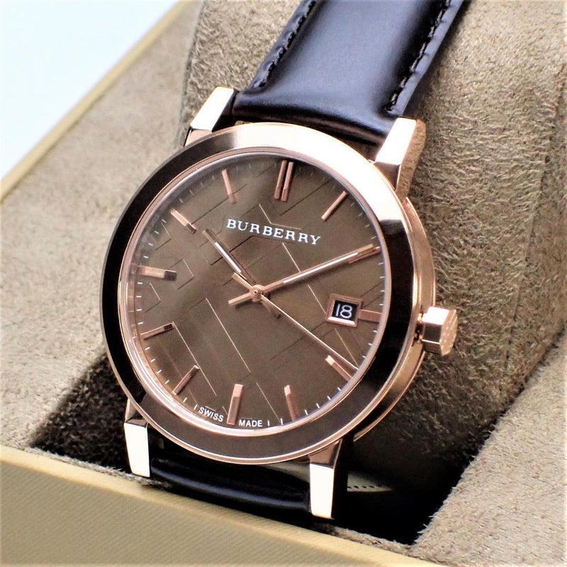 Burberry The City Brown Dial Brown Leather Strap Watch for Men - BU9013 Buy Now By Burberry