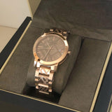 Burberry The City Rose Gold Dial Rose Gold Steel Strap Watch for Women - BU9039 Buy Now By Burberry