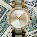Michael Kors Delray Rose Gold Dial Two Tone Steel Strap Watch for Women - MK4317 Buy Now By Michael Kors