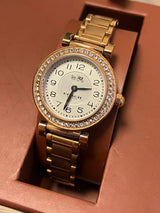 Coach Madison White Dial Gold Steel Strap Watch for Women - 14502403 Buy Now By Coach