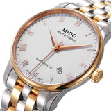 Mido Baroncelli Automatic White Dial Two Tone Steel Strap Watch For Women - M8600.9.N6.1 Buy Now By Mido
