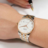 Mido Baroncelli Automatic White Dial Two Tone Steel Strap Watch For Women - M8600.9.N6.1 Buy Now By Mido