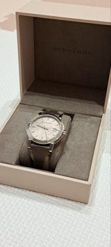 Burberry The City Grey Dial Leather Strap Watch for Men - BU9020 Buy Now By Burberry