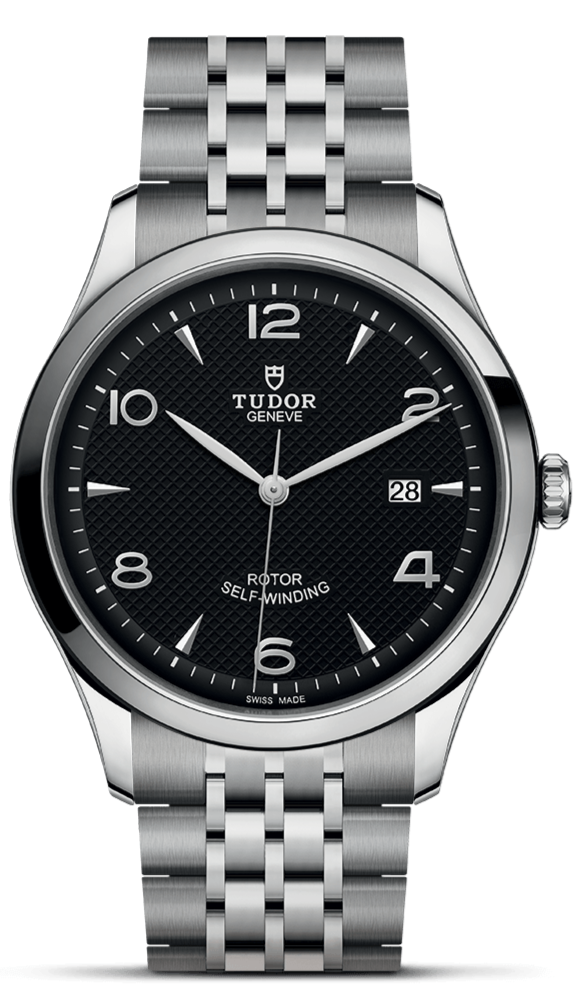 Tudor 1926 Automatic Black Dial Silver Steel Strap Watch for Men - M91650-0002