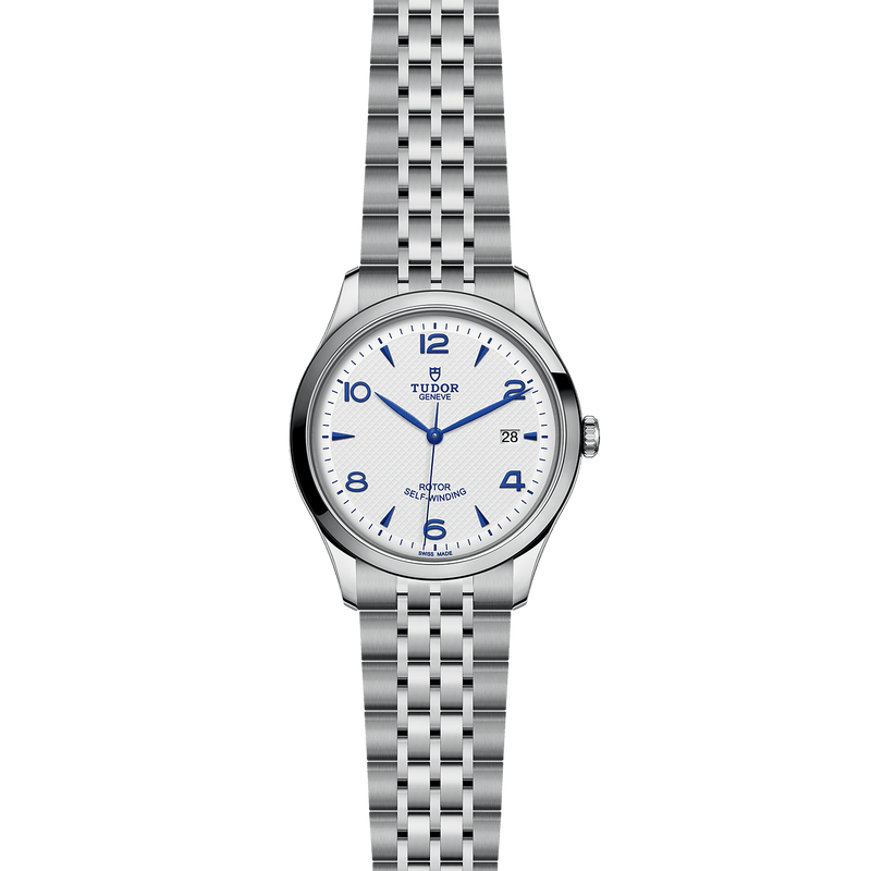 Tudor 1926 Automatic White Dial Silver Steel Strap Watch for Men - M91650-0005