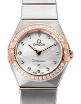Shop Omega Constellation Quartz Diamonds Mother of Pearl Dial Two Tone Steel Strap Watch for Women - 131.25.25.60.55.001 in USA