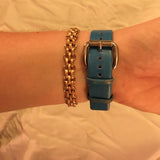 Marc Jacobs Blade Blue Dial Blue Leather Strap Watch for Women - MBM1202 Buy Now By Marc Jacobs
