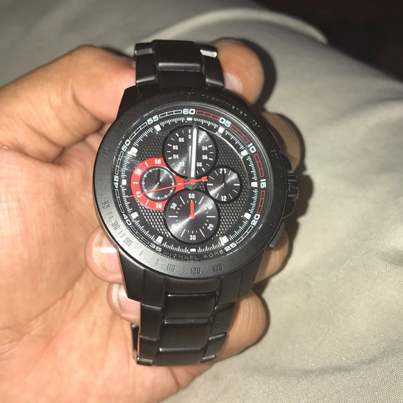 Michael Kors Ryker Chronograph Black Dial Black Steel Strap Watch For Men - MK8529 Buy Now By Michael Kors