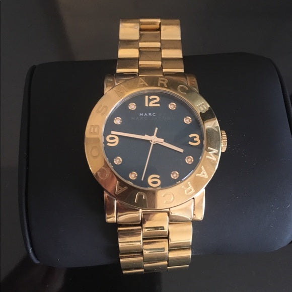 Marc Jacobs Amy Green Dial Gold Steel Strap Watch for Women - MBM8619 Buy Now By Marc Jacobs