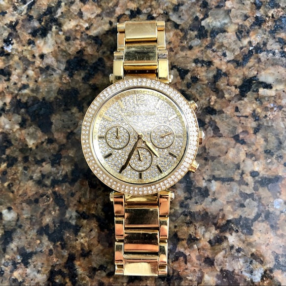 Michael Kors Parker Gold Dial Gold Steel Strap Watch for Women - MK5856 Buy Now By Michael Kors