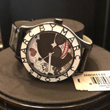 Marc Jacobs White & Black Dial Black Leather Strap Watch for Women - MBM1148 Buy Now By Marc Jacobs