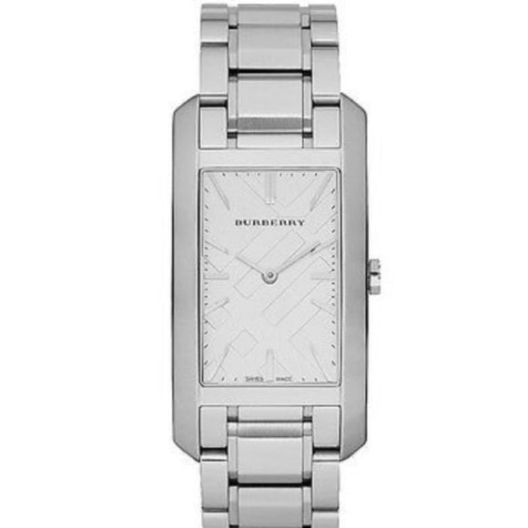 Shop Burberry Heritage Silver Dial Silver Steel Strap Watch For Women - BU9400 in USA
