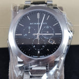 Burberry The City Black Dial Silver Steel Strap Watch for Men - BU9351 Buy Now By Burberry
