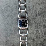 Shop Gucci G Gucci Black Dial Silver Steel Strap Watch For Women - YA125510 in USA