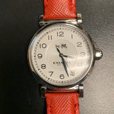Coach Madison White Dial Red Leather Strap Watch for Women - 14502407 Buy Now By Coach