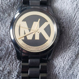 Michael Kors Runway Black Dial Black Steel Strap Watch for Women - MK6057 Buy Now By Michael Kors