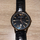 Emporio Armani Classic Black Dial Black Leather Strap Watch For Women - AR9022 Buy Now By Emporio Armani
