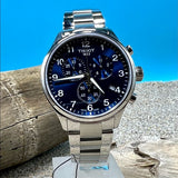 Tissot T Sport Chrono XL Classic Blue Dial Silver Steel Strap Watch For Men - T116.617.11.047.01 Buy Now By Tissot