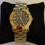 Marc Jacobs Amy Black Dial Gold Steel Strap Watch for Women - MBM3273 Buy Now By Marc Jacobs