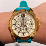 Guess Intrepid 2 Silver Dial Two Tone Rubber Strap Watch For Women - W0325L4 Buy Now By Guess