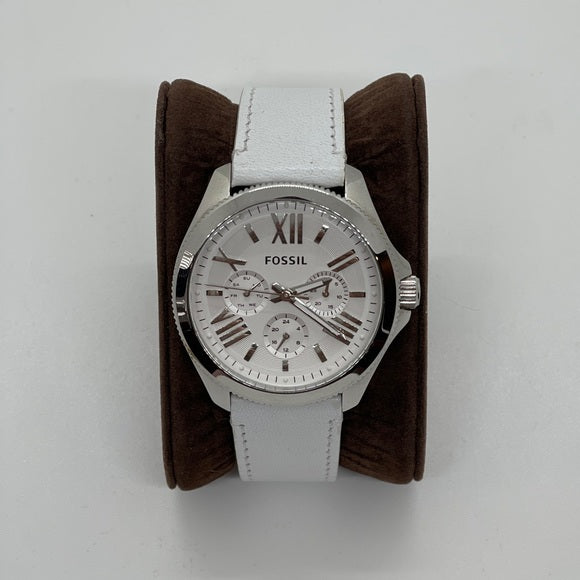 Fossil Cecile White Dial White Leather Strap Watch for Women - AM4484 Buy Now By Fossil
