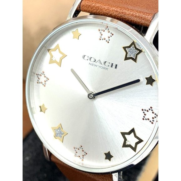 Coach Perry White Dial Brown Leather Strap Watch for Women - 14503242 Buy Now By Coach