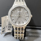 Bulova Crystal Collection Silver Dial Silver Steel Strap Watch for Women - 96L243 Buy Now By Bulova
