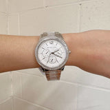Michael Kors Tibby Chronograph Silver Dial Silver Steel Strap Watch For Women - MK7294 Buy Now By Michael Kors