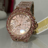 Michael Kors Camille Chronograph Mother of Pearl Dial Rose Gold Steel Strap Watch for Women - MK7272 Buy Now By Michael Kors