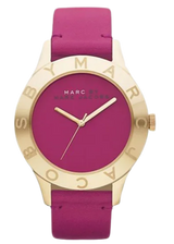 Marc Jacobs Blade Purple Dial Purple Leather Strap Watch for Women - MBM1203 Buy Now By Marc Jacobs