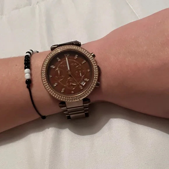 Michael Kors Parker Chronograph Brown Dial Brown Steel Strap Watch For Women - MK5578 Buy Now By Michael Kors