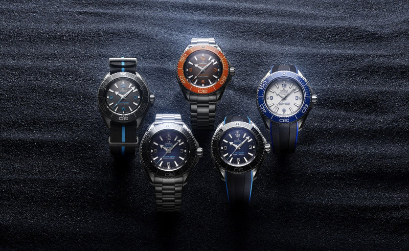 Shop Omega Seamaster Planet Ocean 6000M Co Axial Master Chronometer Blue Dial Silver Steel Strap Watch for Men - 21530462103001 in USA