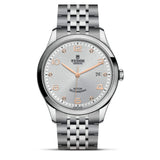 Tudor 1926 Automatic Diamonds Silver Dial Silver Steel Strap Watch for Men - M91650-0003