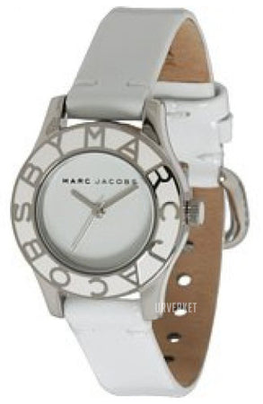Shop Marc Jacobs Blade White Dial White Leather Strap Watch for Women - MBM1097 in USA