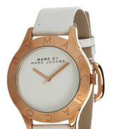 Marc Jacobs Blade White Dial White Leather Strap Watch for Women - MBM1201 Buy Now By Marc Jacobs