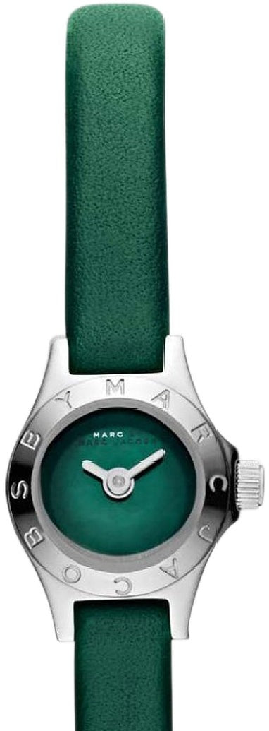 Shop Marc Jacobs Blade Green Dial Green Leather Strap Watch for Women - MBM1341 in USA