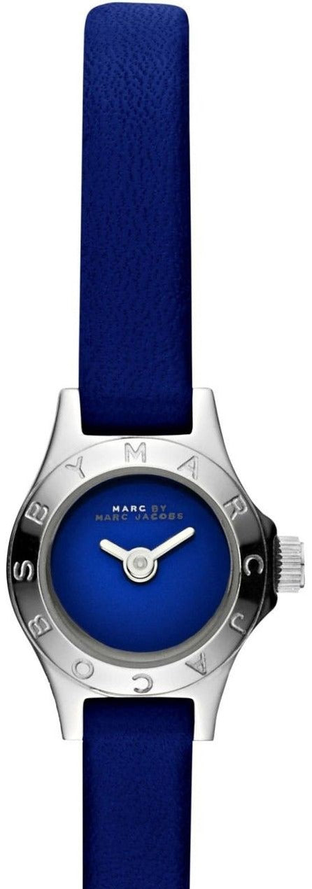Shop Marc Jacobs Blade Blue Dial Blue Leather Strap Watch for Women - MBM1342 in USA
