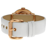 Marc Jacobs Amy White Dial White Leather Strap Watch for Women - MBM1180 Buy Now By Marc Jacobs