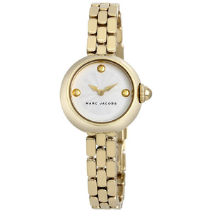 Marc Jacobs Courtney White Dial Gold Steel Strap Watch for Women - MJ3457