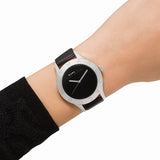 Marc Jacobs Blade Black Dial Black Leather Strap Watch for Women - MBM1205 Buy Now By Marc Jacobs