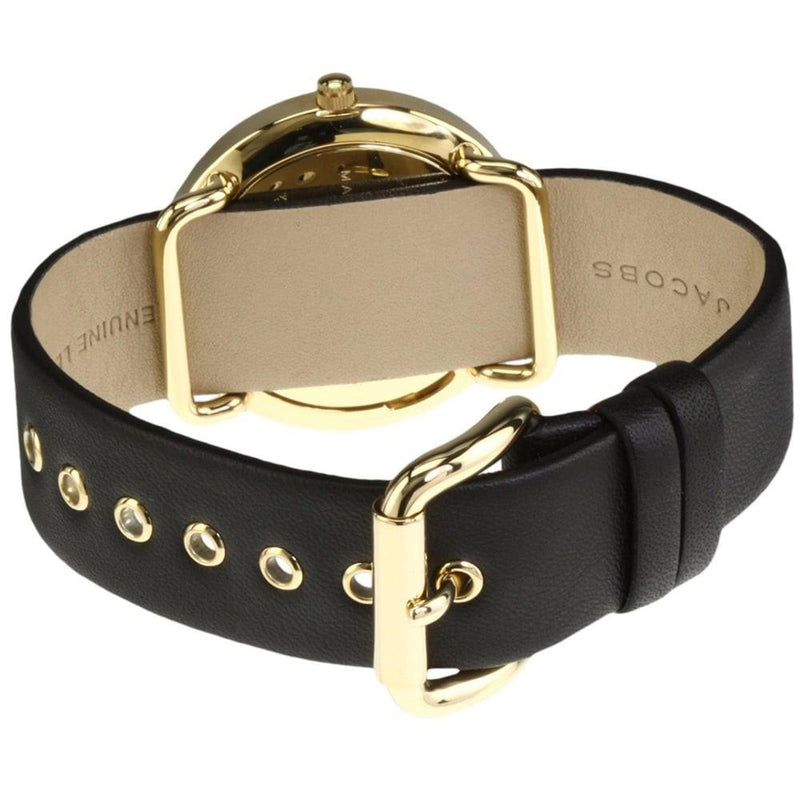 Marc Jacobs Amy Black Dial Black Leather Strap Watch for Women - MBM1154 Buy Now By Marc Jacobs