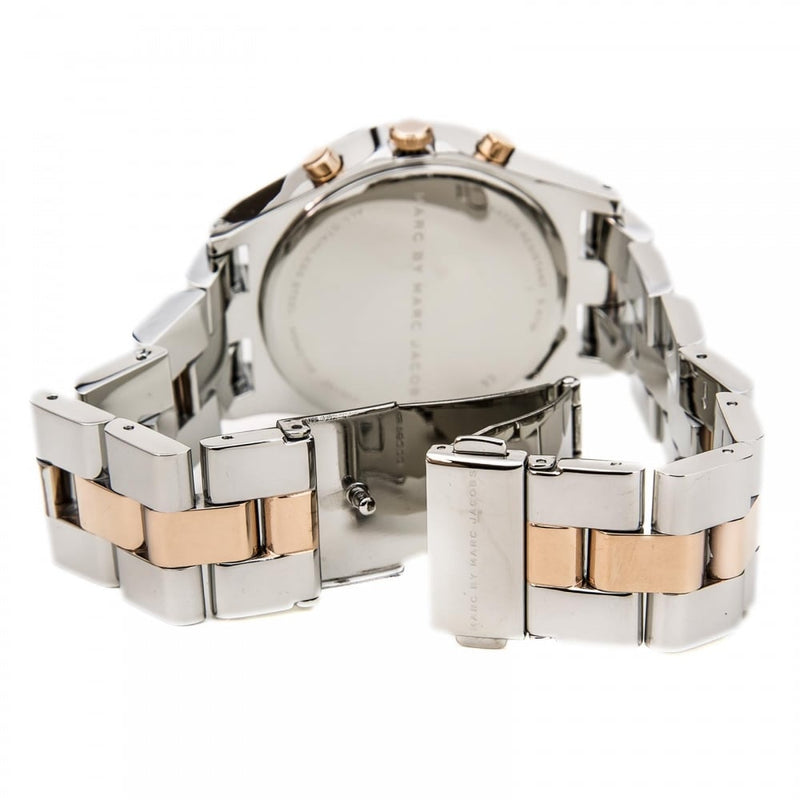 Marc Jacobs Henry Chronograph Silver Dial Two Tone Steel Strap Watch for Women - MBM3106 Buy Now By Marc Jacobs