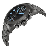 Shop Marc Jacobs Larry Chronograph Black Dial Gunmetal Grey Steel Strap Watch for Men - MBM5031 in USA