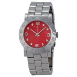 Marc Jacobs Amy Red Dial Silver Steel Strap Watch for Women - MBM3302 Buy Now By Marc Jacobs