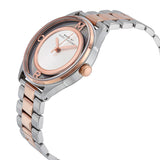 Marc Jacobs Tether Transparent White Dial Two Tone Steel Strap Watch for Women - MBM3418 Buy Now By Marc Jacobs