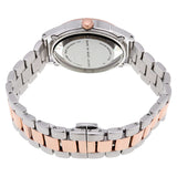 Marc Jacobs Tether Transparent White Dial Two Tone Steel Strap Watch for Women - MBM3436 Buy Now By Marc Jacobs