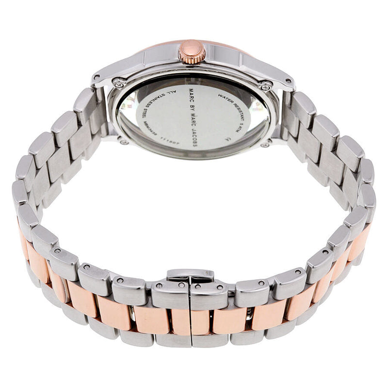 Marc Jacobs Tether Transparent White Dial Two Tone Steel Strap Watch for Women - MBM3436 Buy Now By Marc Jacobs