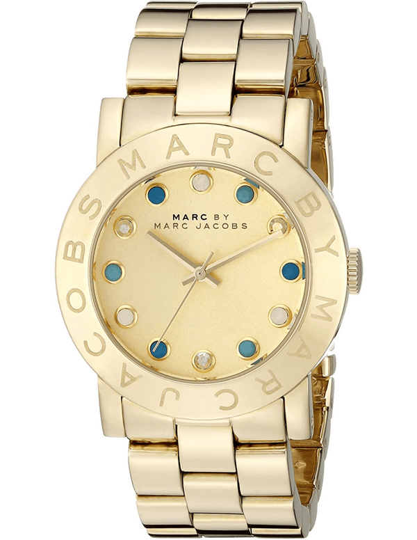 Marc Jacobs Amy Dexter Gold Dial Gold Steel Strap Watch for Women - MBM3215 Buy Now By Marc Jacobs
