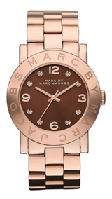 Marc Jacobs Amy Brown Dial Rose Gold Steel Strap Watch for Women - MBM3167 Buy Now By Marc Jacobs